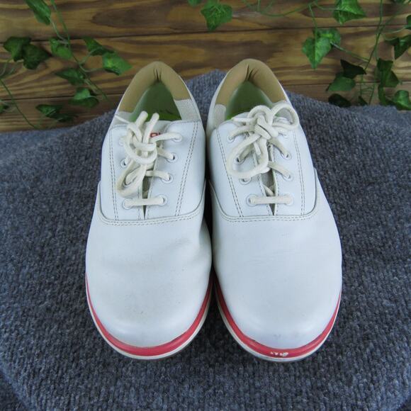 SKECHERS Women's Go Golf Sneaker White Leather Sz 6.5 Medium Gently Used‎ 2025 - Picture 2 of 6
